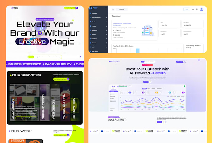 create stunning responsive website for your business
