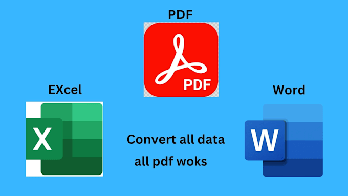 convert PDF to excel, excel to PDF, and more works