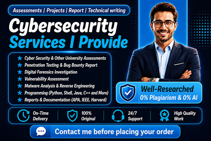 do cybersecurity assessments, task, project, and technical writing
