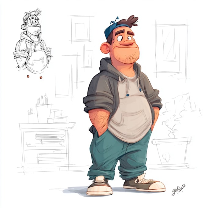 design awesome comic and cartoon style characters