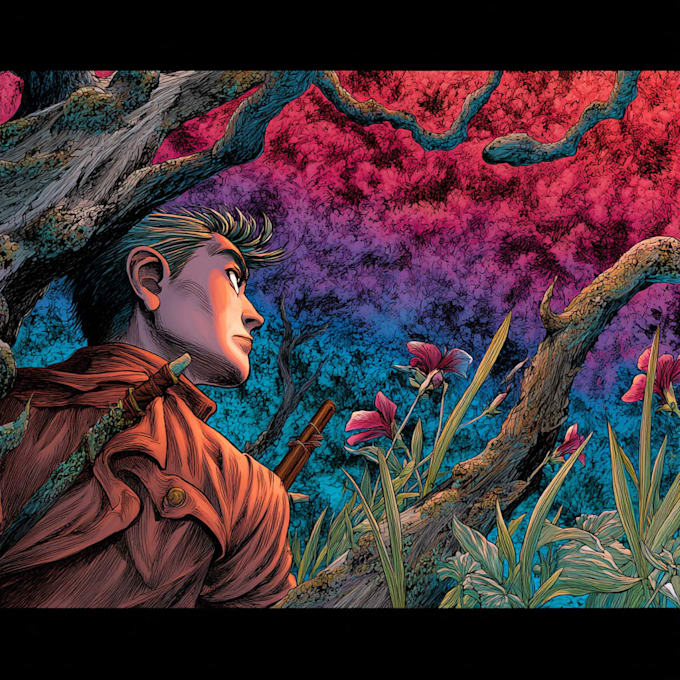 do comic book illustration, comic graphic novel