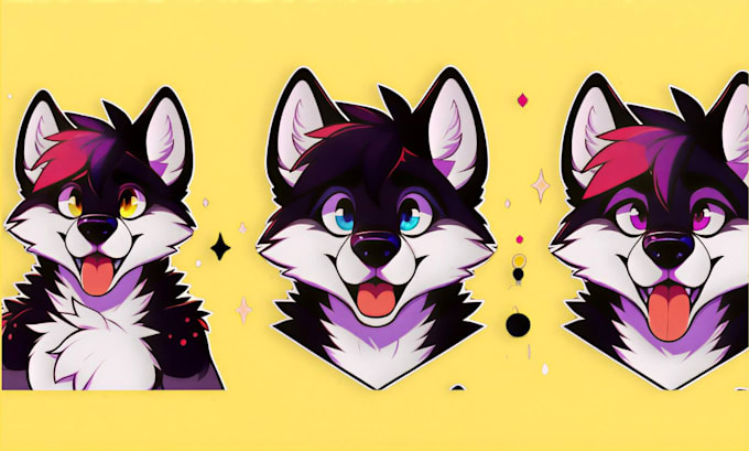 draw furry reference sheet for fursona or oc and furry ref sheet