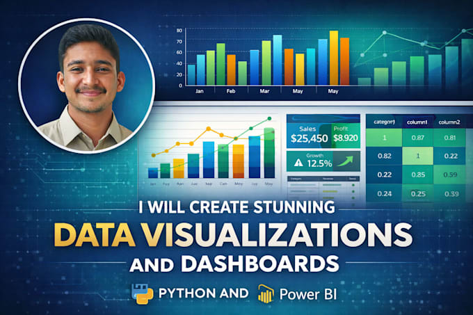create stunning data visualizations and dashboards with python and power bi