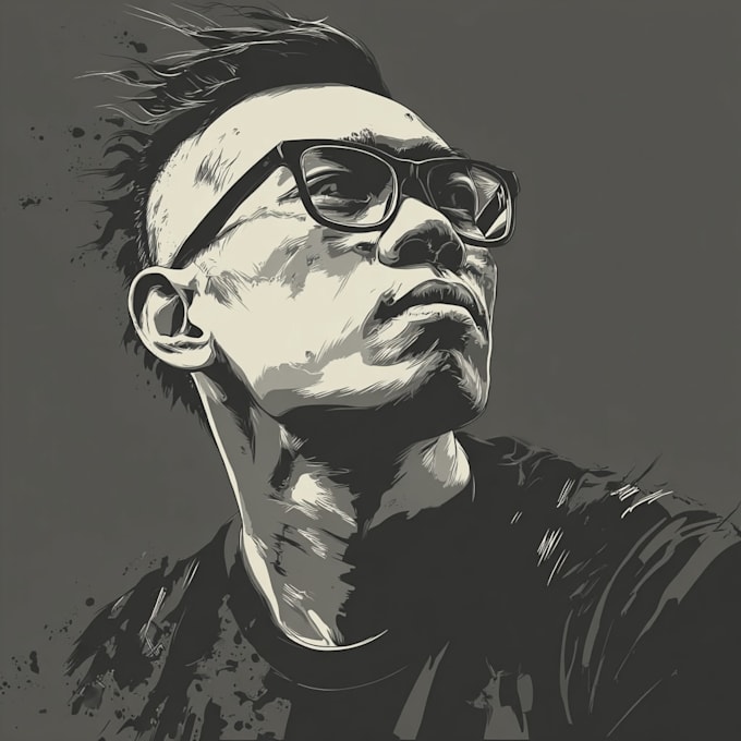 create vector portrait cartoon art illustrations