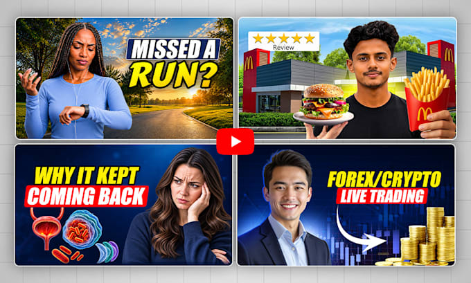 design high CTR youtube thumbnails for more views and clicks