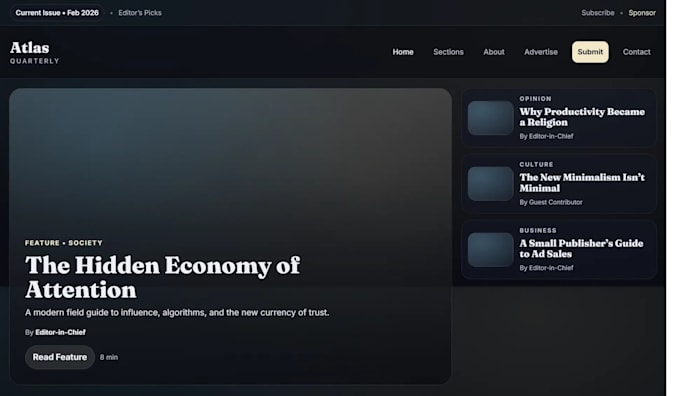 design and develop a website for any business or idea