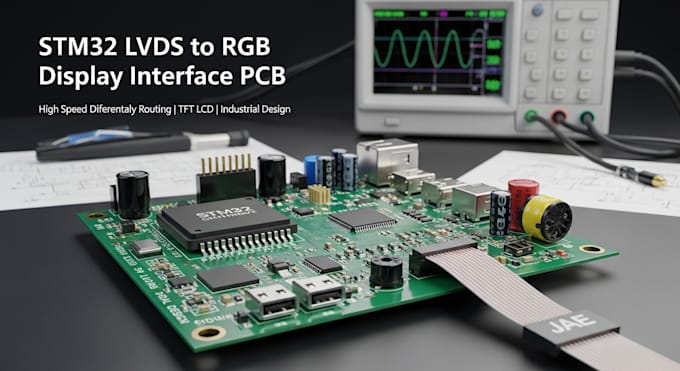 design stm32 based display interface pcb with lvds rgb