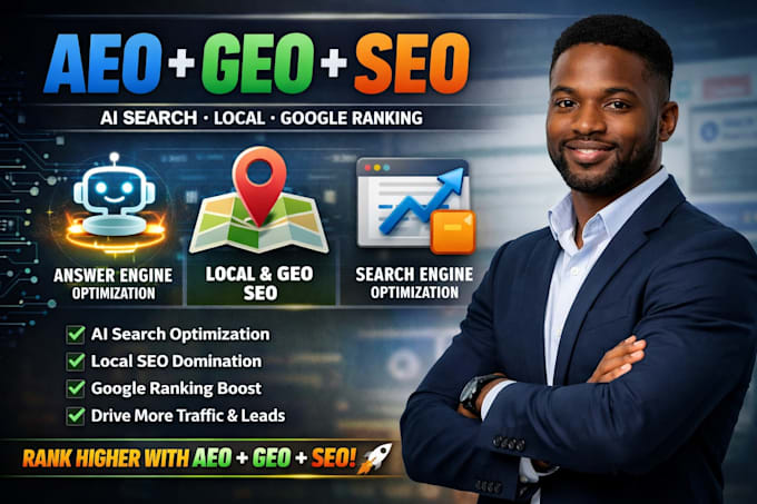 do aeo, GEO, SEO optimization for ai search, google, local ranking