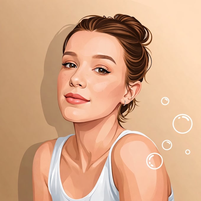 draw cartoon vector portrait from your photo