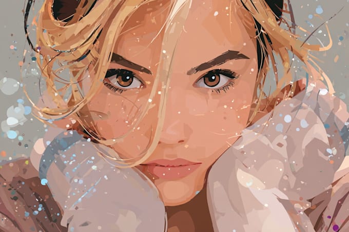 draw a cute disney style portrait illustration