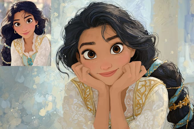 create disney style cartoon artwork from your photo