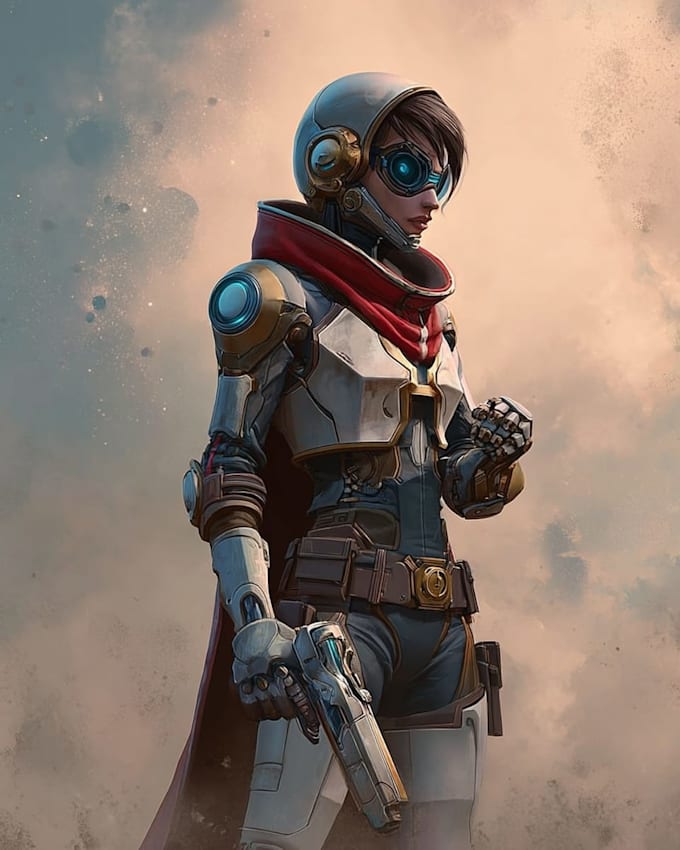 Draw sci fi character illustration or sci fi character art by ...