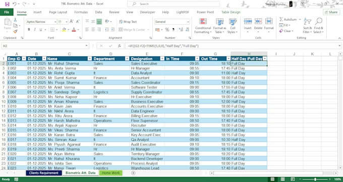 clean, format, merge, split excel data