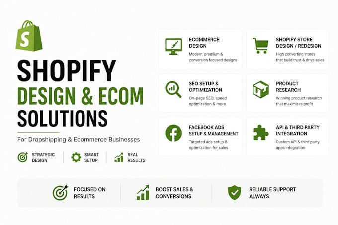 design high converting shopify store or redesign