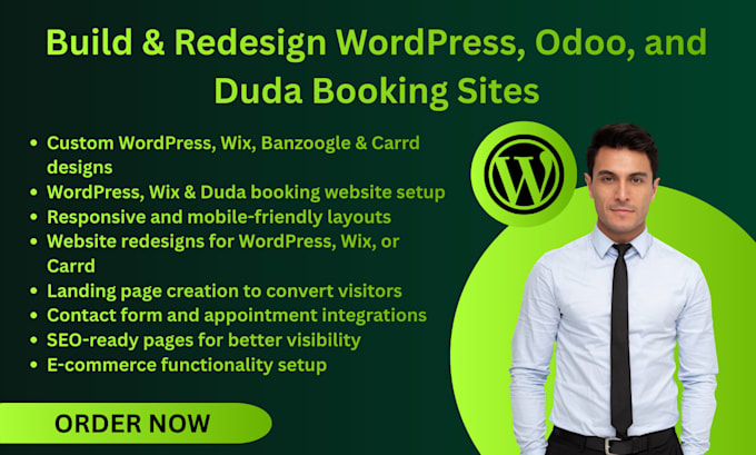 design a professional bandzoogle, wordpress, or carrd music website