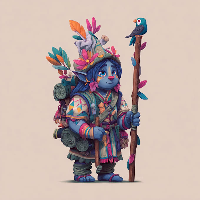 desing unique fantasy character sheets with prop