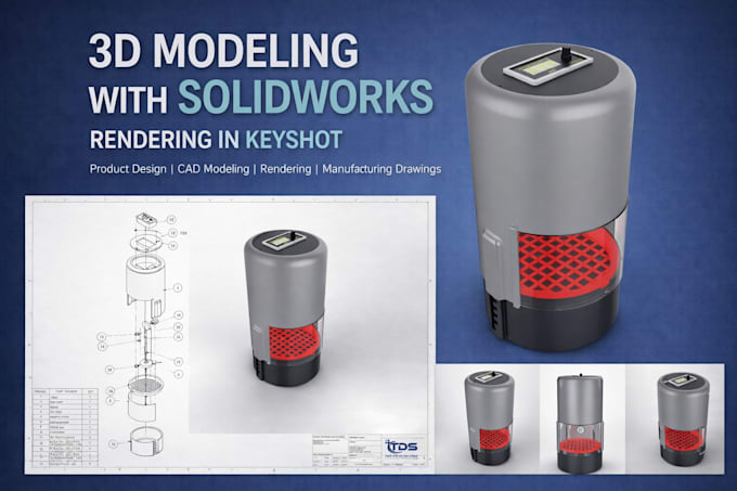 do 3d cad modeling for 3d printing using solidworks