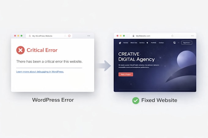 fix wordpress errors, bugs, and issues fast