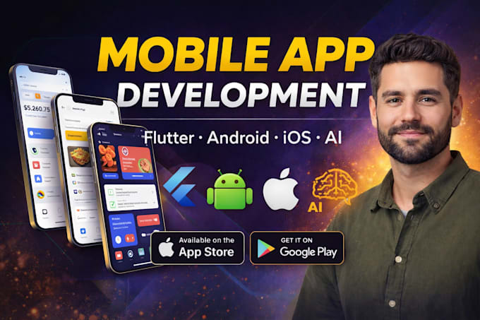 Develop react native and flutter ios android apps by Codewithilyas ...