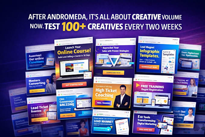 create high converting meta ai ad graphic creatives
