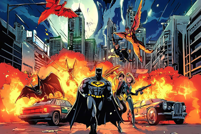 superhero character for comics