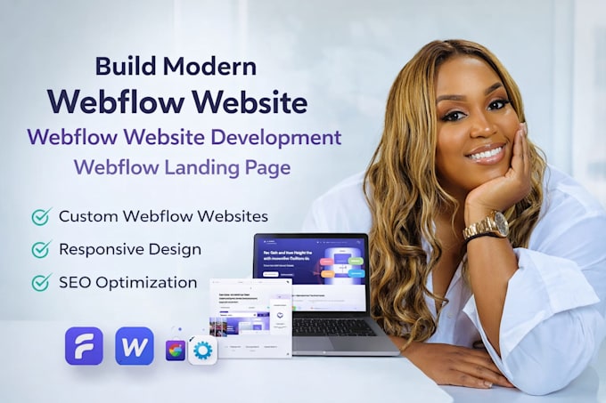 build modern webflow website, webflow website development, webflow landing page