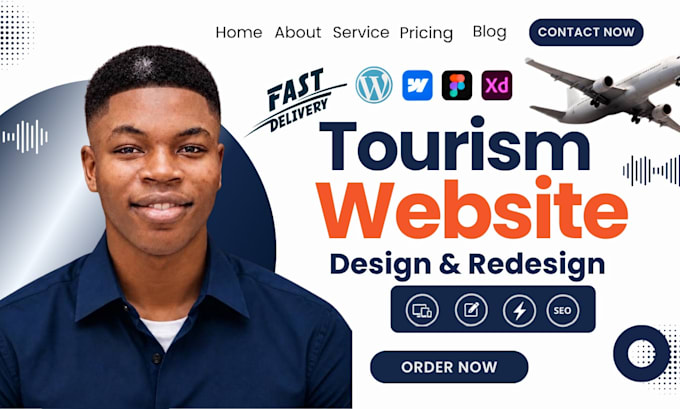 design hotel booking website, vacation rental website, tourism website