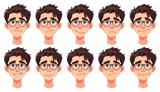 consistent character poses and expressions for games,comics