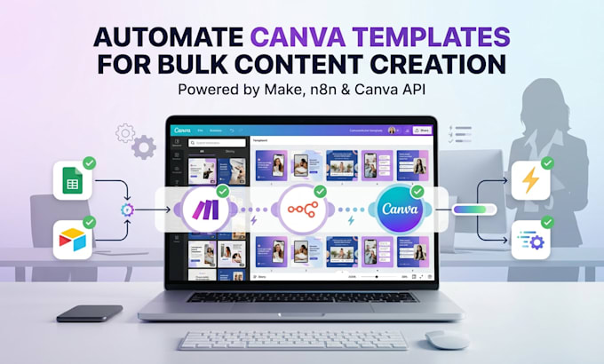 automate canva templates for bulk content creation using make, n8n, canva API