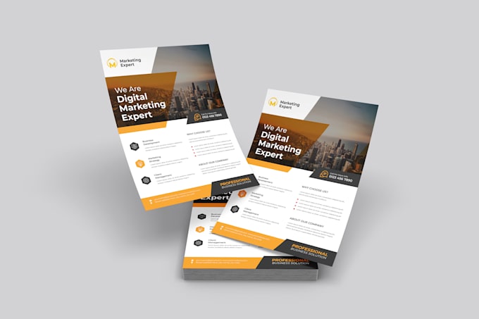 create a professional business flyer design