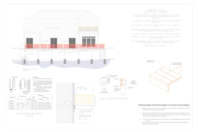 create deck, patio and pergola drawings or plans for permit