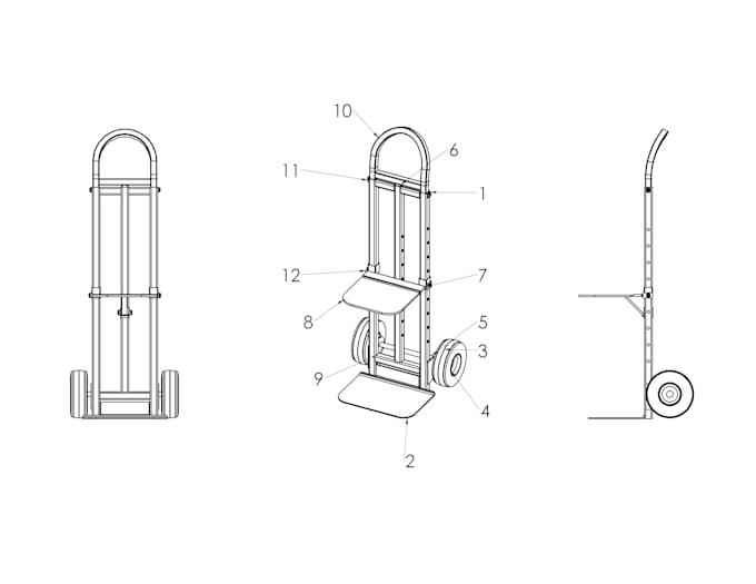 create 2d patent drawing of your product for patent application