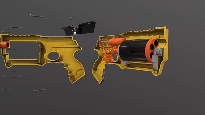 cinematic 3d game asset and prop showcase animation