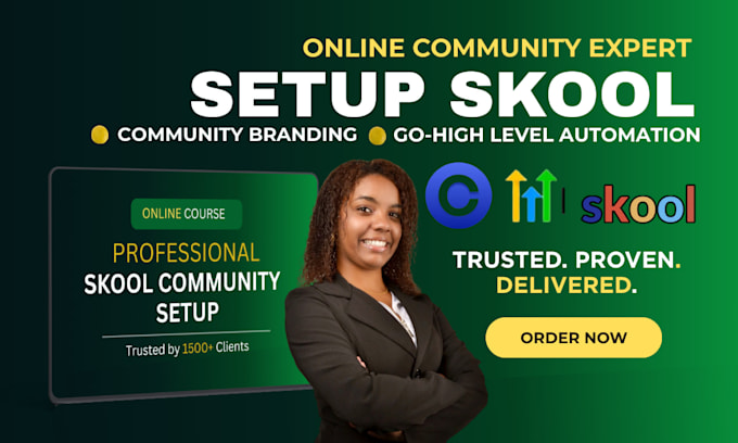 setup skool community skool course creation skool online community management
