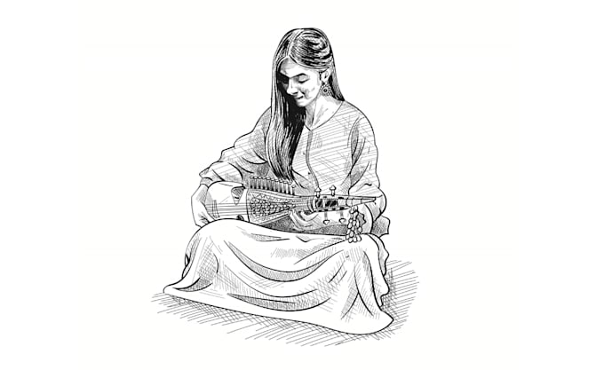 draw black and white sketch