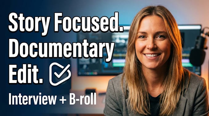 edit professional interview documentary with b roll and talking heads