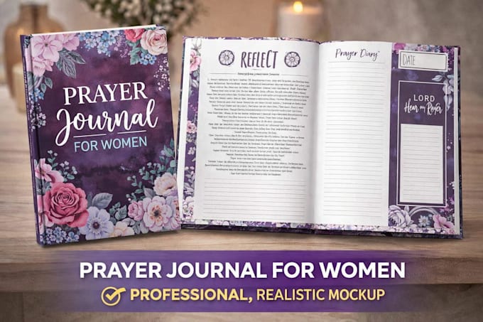 design a prayer journal, daily devotional, or christian KDP book in 48 hours