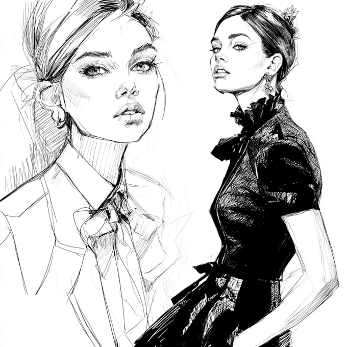 Draw your fashion illustrations, sketches, and portraits by Marenini ...