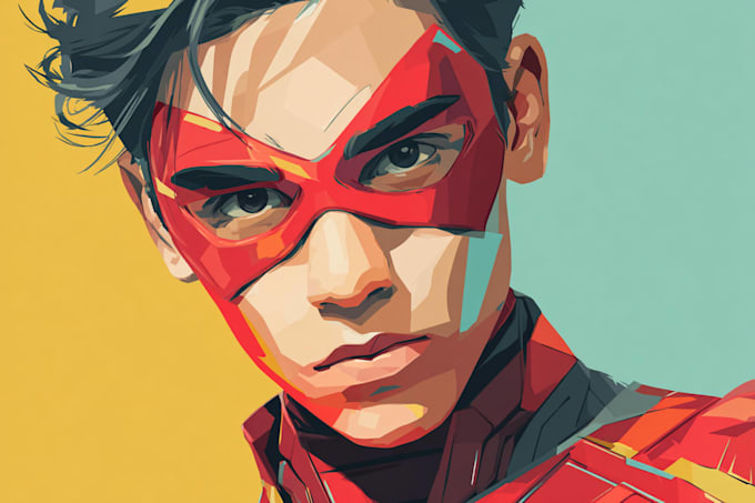 create a gorgeous marvel or dc comic style custom illustration