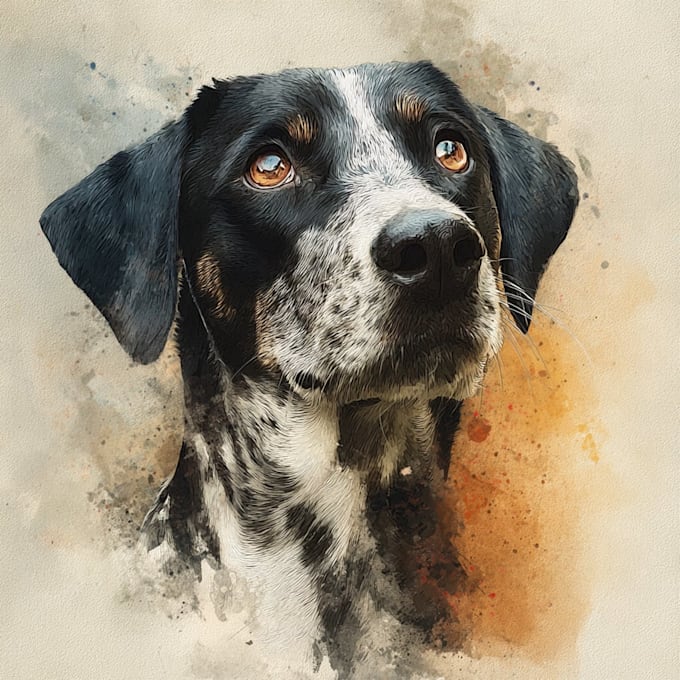 do custom pet portrait, dog portrait, cat portrait
