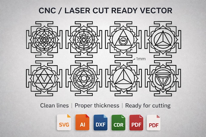 create cnc laser cut ready vector from image or logo