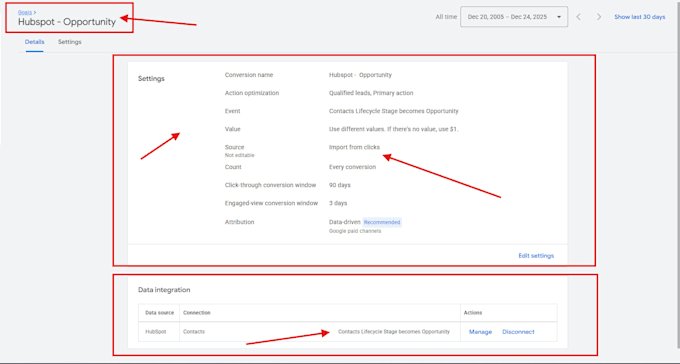 setup google ads offline conversion, gclid, hubspot, salesforce CRM with zapier