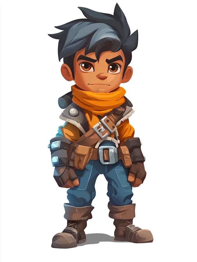 make 2d game character for game art