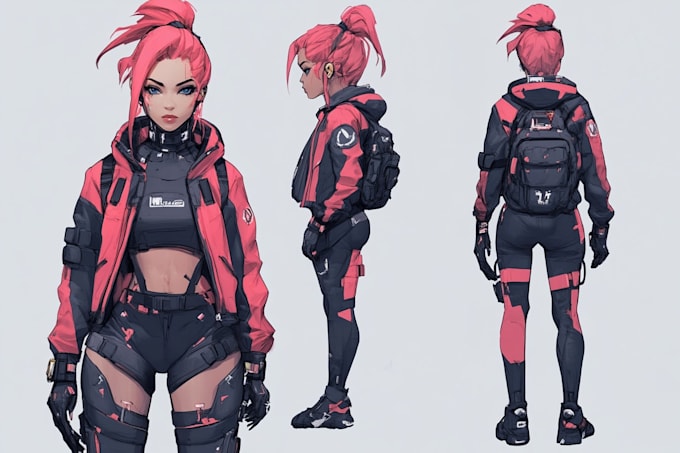 Design stunning sci fi, cyberpunk character by Leanneyosts | Fiverr