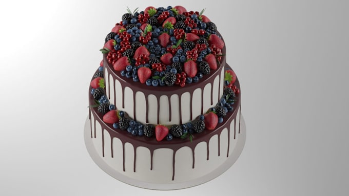 create 3d modeling and rendering for food and any products