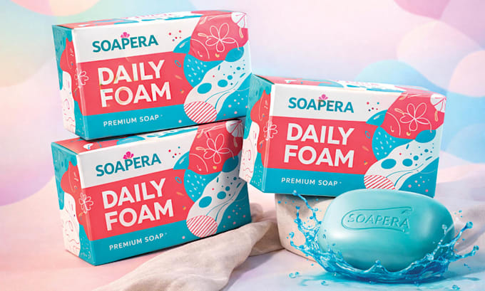 do handmade soap label liquid soap packaging box design