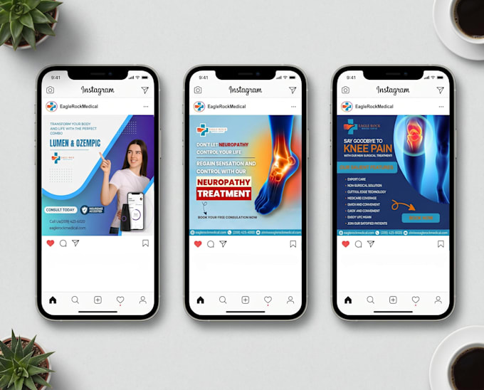do custom ad design, social media post, static ads
