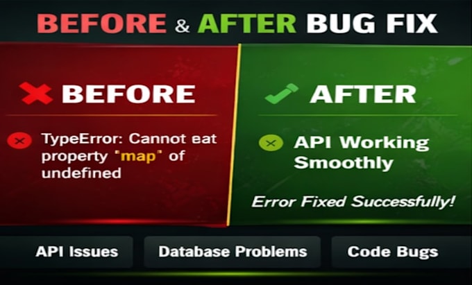 fix nodejs bugs and optimize your backend performance