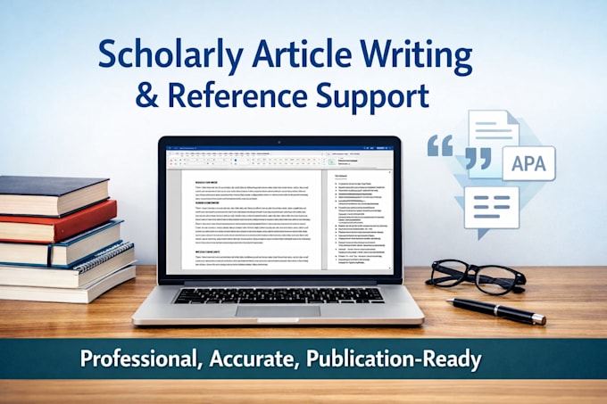 write scholarly article and reference support