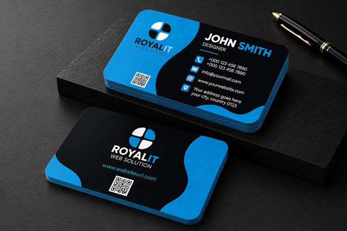 design a professional modern business card